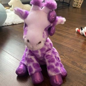 Stuffed giraffe animal!